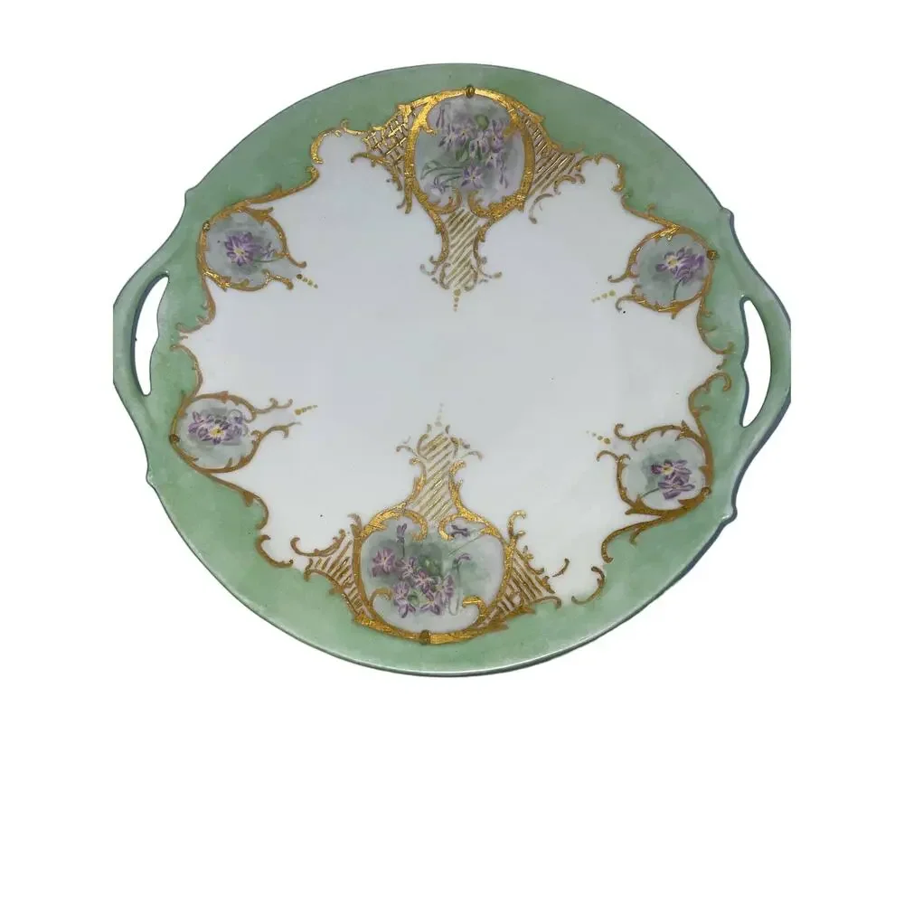 Antique Tressemann Vogt ( T&V) Limoges France Hand Painted Serving Dis